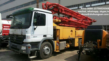 Κίνα 300 KW χρησιμοποίησαν την τοποθετημένη φορτηγό συγκεκριμένη αντλία συγκεκριμένων αντλιών με Benz τα πλαίσια φορτηγών διανομέας
