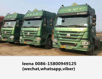 Κίνα Χρησιμοποιημένο επικεφαλής φορτηγό ρυμουλκών diesel Howo κεφάλι τρακτέρ 375/10 πολυάσχολος που γίνεται το 2015 διανομέας